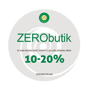 Zero klistermærke hvid