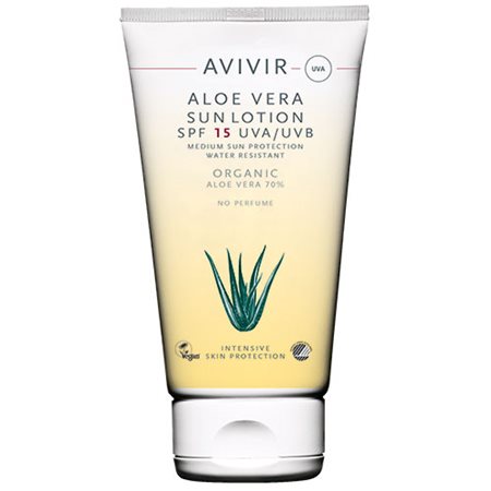 AVIVIR Aloe Vera Sun Lotion SPF 15 Holdbarhed 15.08.25