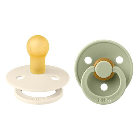 BIBS Colour Latex Size 1 Ivory/Sage 2 PACK