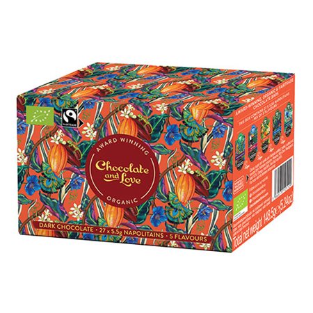 Cacao oasis ballotin æske 27x5,5 g 5 var. Ø