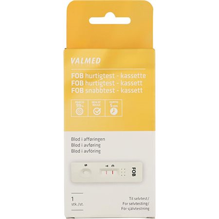 FOB test (blod i afføring)  1 stk