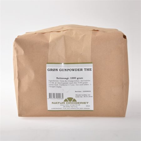 Grøn Gunpowder te