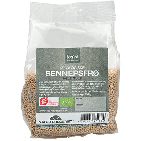 Gule sennepsfrø hele Ø