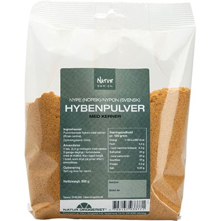 Hyben pulver m. kerner fint