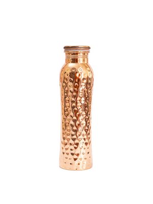 Kobber Vandflaske Hamret 900 ml