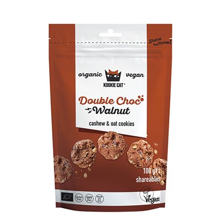 Kookie Cat Dobbelt Choc Valnød Ø