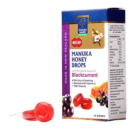 Manuka honning drops Blackcurrant