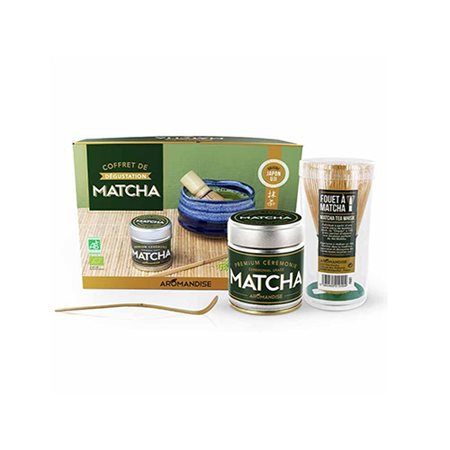 Matcha te ceremoni sæt (skål,matcha,ske,piskeris)Ø