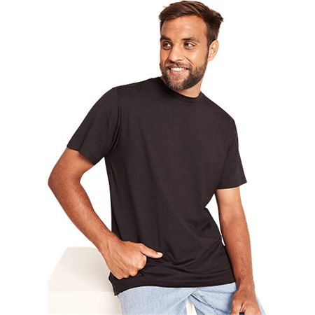 Men's Classic Crew Neck T-Shirt sort str. L