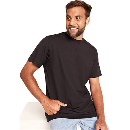 Men's Classic Crew Neck T-Shirt sort str. S