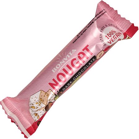 Nougatbar med mørk chokolade Ø