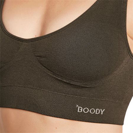 Padded Shaper Crop Bra dark olive str, XL