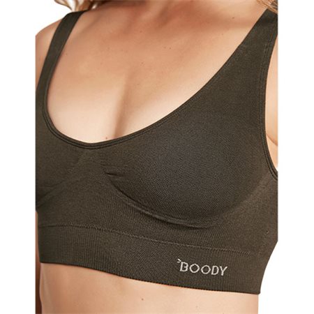 Padded Shaper Crop Bra Dark Olive str. XS