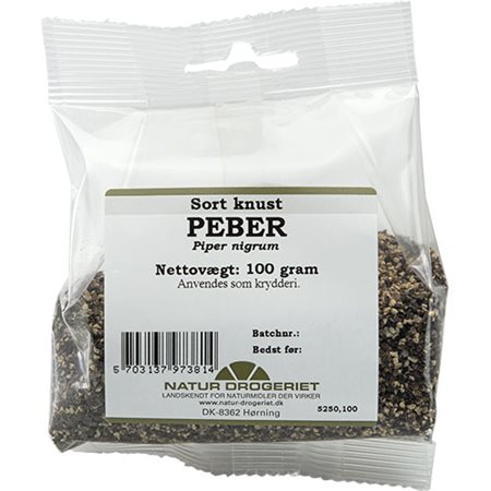Peber sort knust