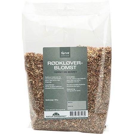 Rødkløverblomst tørret og skåret