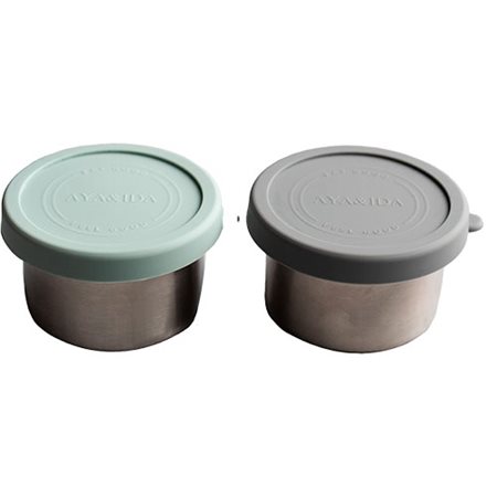 Snack container Dark Grey/Mint Green
