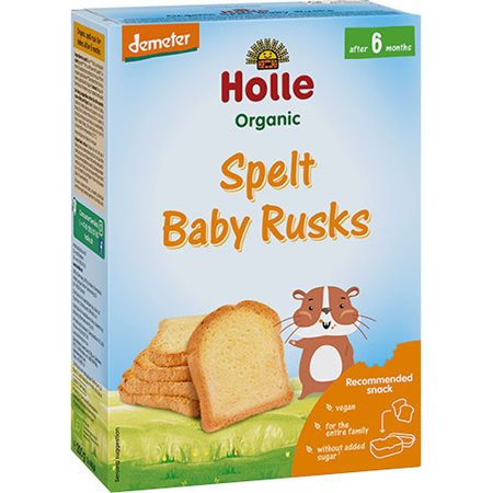 Spelt tvebakker til baby Ø Demeter
