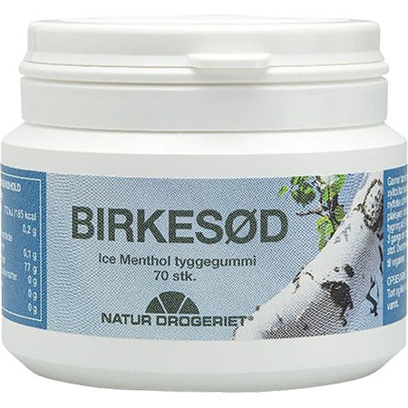 Tyggegummi Birkesød ice menthol 70 stk